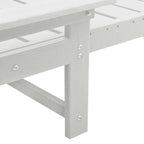Sonnenliege Weiß 195,5 x 53 x 98,5 cm HDPE