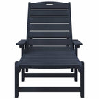 Sonnenliege Marineblau 195,5 x 53 x 98,5 cm HDPE
