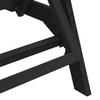 Sonnenliege Schwarz 195,5 x 53 x 98,5 cm HDPE