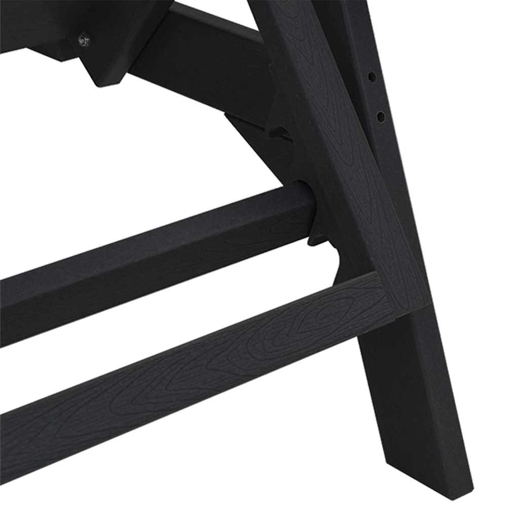 Sonnenliege Schwarz 195,5 x 53 x 98,5 cm HDPE