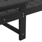 Sonnenliege Schwarz 195,5 x 53 x 98,5 cm HDPE