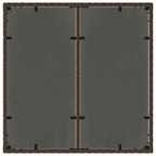 Garten Essgruppe 3 pcs Braun Poly-Rattan