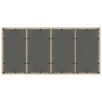 Garten Essgruppe 9 pcs Beige Poly-Rattan