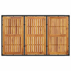 Garten Essgruppe 7 pcs Schwarz Poly-Rattan