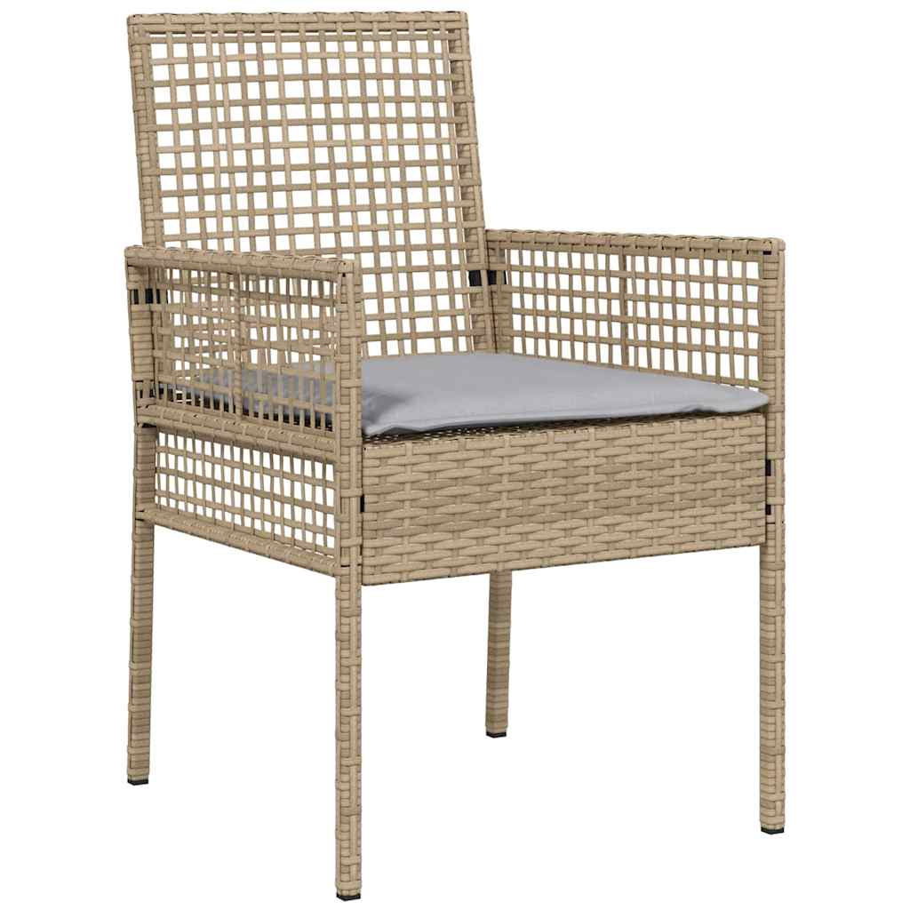 Garten Essgruppe 5 pcs Beige Poly-Rattan