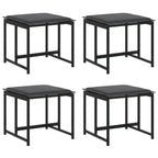 Garten Essgruppe 9 pcs Schwarz Stahl