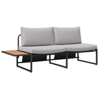 Garten Essgruppe 3 pcs Hellgrau Stahl