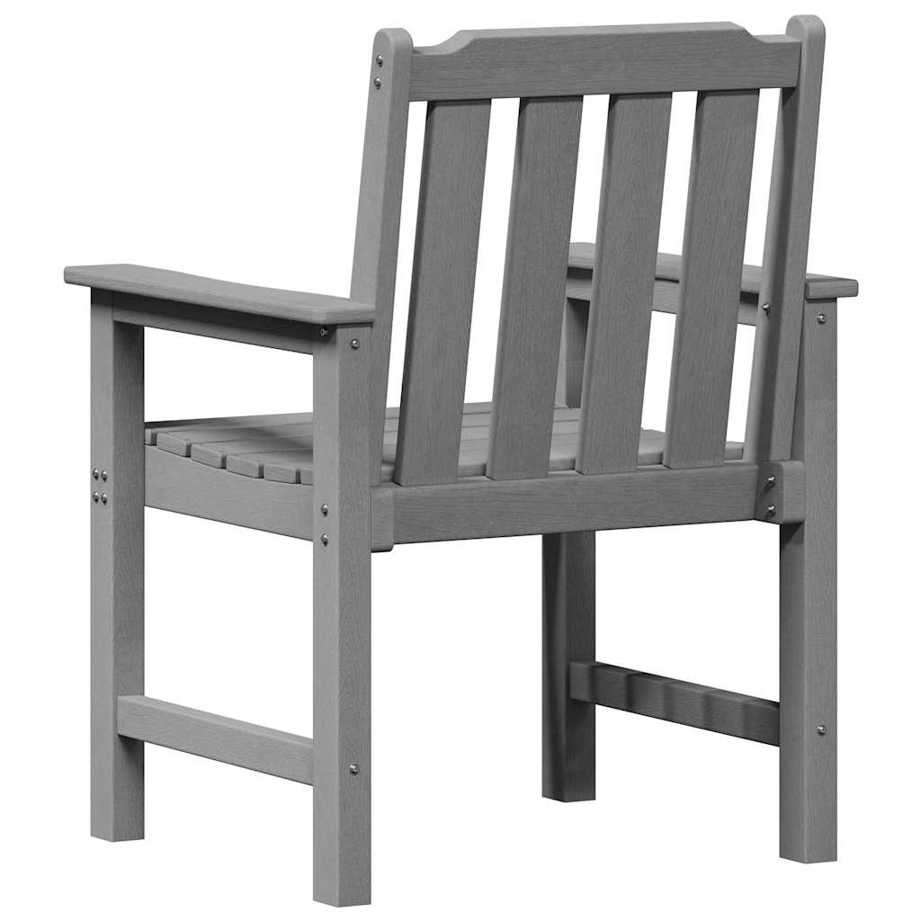 Gartenstuhl 4 pcs Hellgrau 65,5 x 59 x 88 cm Polyethylen