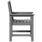 Gartenstuhl 4 pcs Hellgrau 65,5 x 59 x 88 cm Polyethylen
