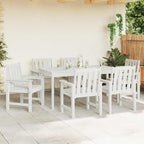 Gartenstuhl 6 pcs Weiß 65,5 x 59 x 88 cm Polyethylen