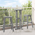 Garten Bar Set 3 pcs Hellgrau HDPE
