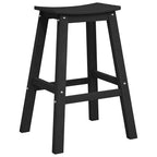 Garten Bar Set 4 pcs Schwarz HDPE