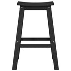 Garten Bar Set 4 pcs Schwarz HDPE