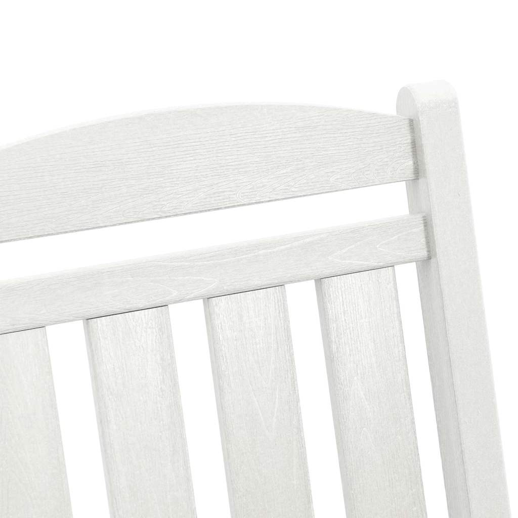 Schaukelstuhl 2 pcs Weiß 92 x 70 x 108 cm Polyethylen