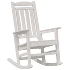 Schaukelstuhl 2 pcs Weiß 92 x 70 x 108 cm Polyethylen
