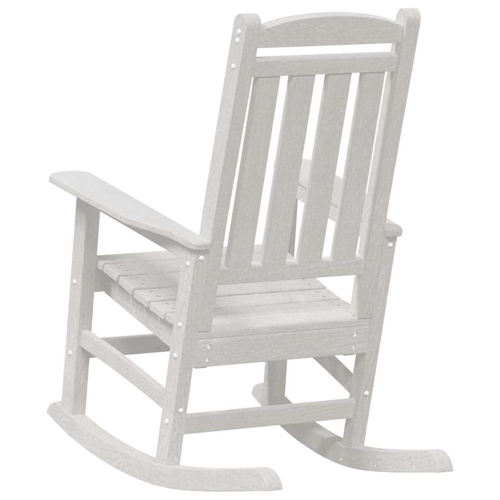 Schaukelstuhl 2 pcs Weiß 92 x 70 x 108 cm Polyethylen