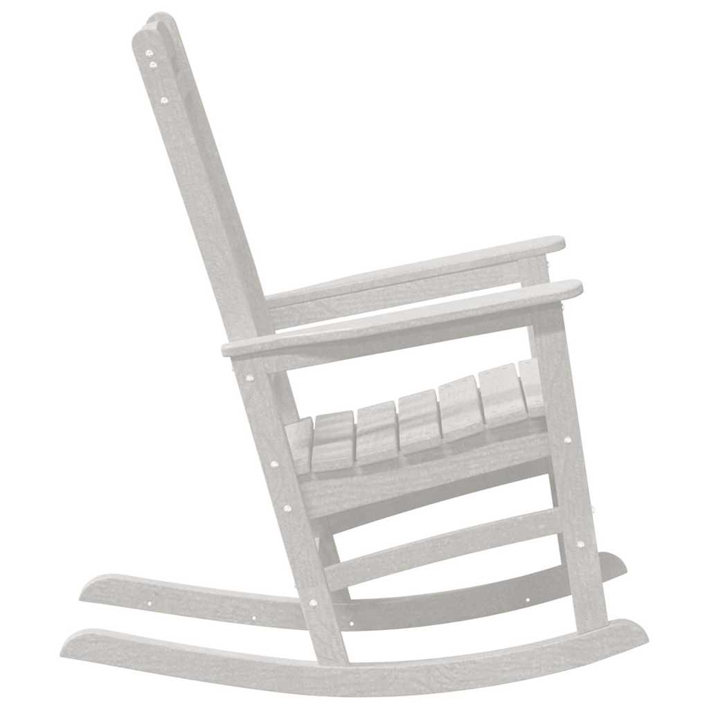 Schaukelstuhl 2 pcs Weiß 92 x 70 x 108 cm Polyethylen