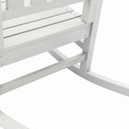 Schaukelstuhl 3 pcs Weiß Polyethylen