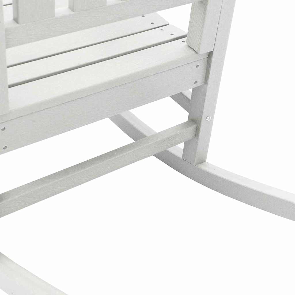 Schaukelstuhl 3 pcs Weiß Polyethylen