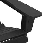 Gartenstuhl 3 pcs Schwarz Polyethylen