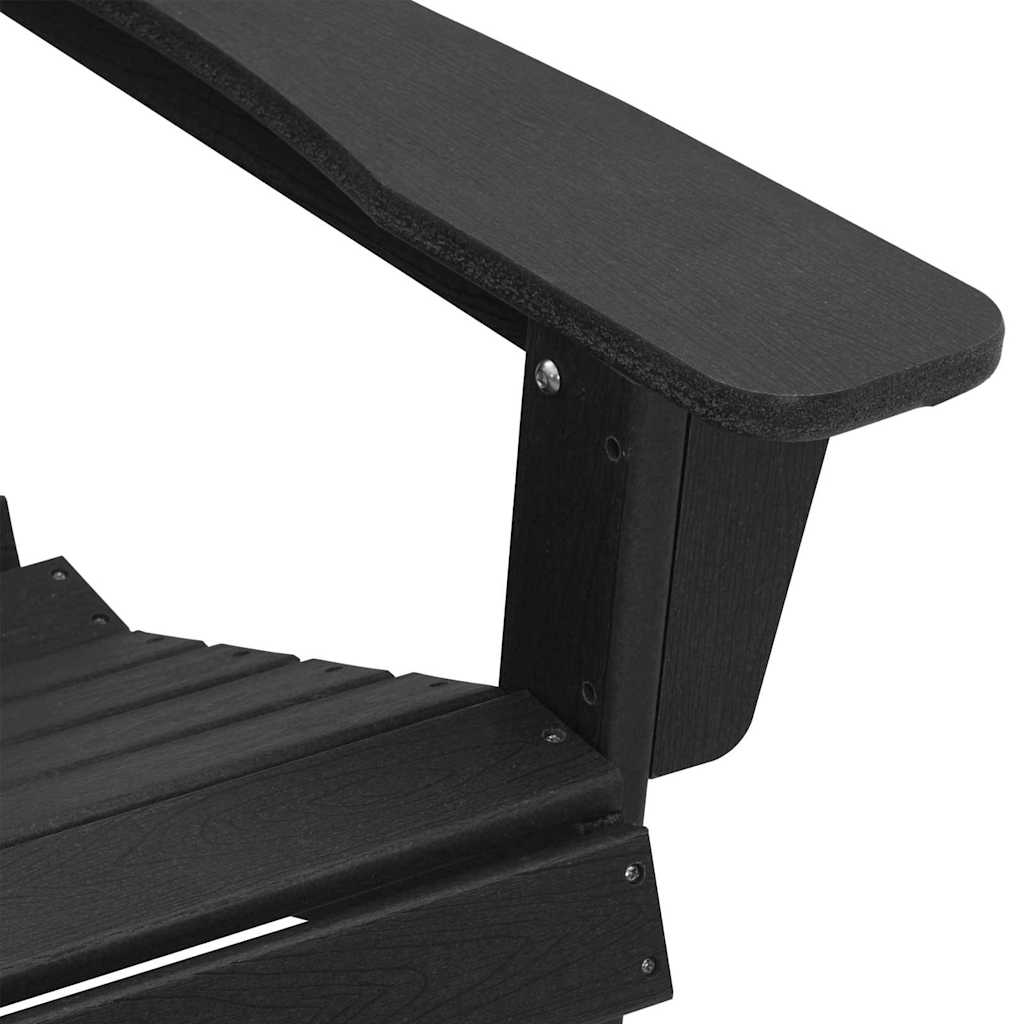 Gartenstuhl 3 pcs Schwarz Polyethylen