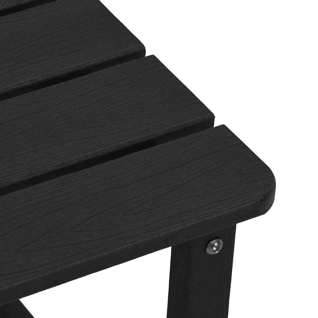 Gartenstuhl 3 pcs Schwarz Polyethylen