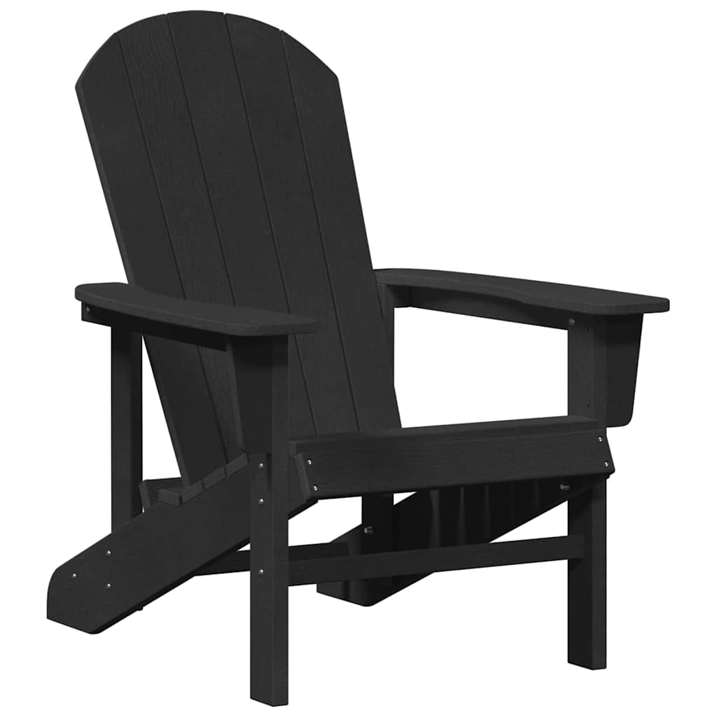 Gartenstuhl 3 pcs Schwarz Polyethylen