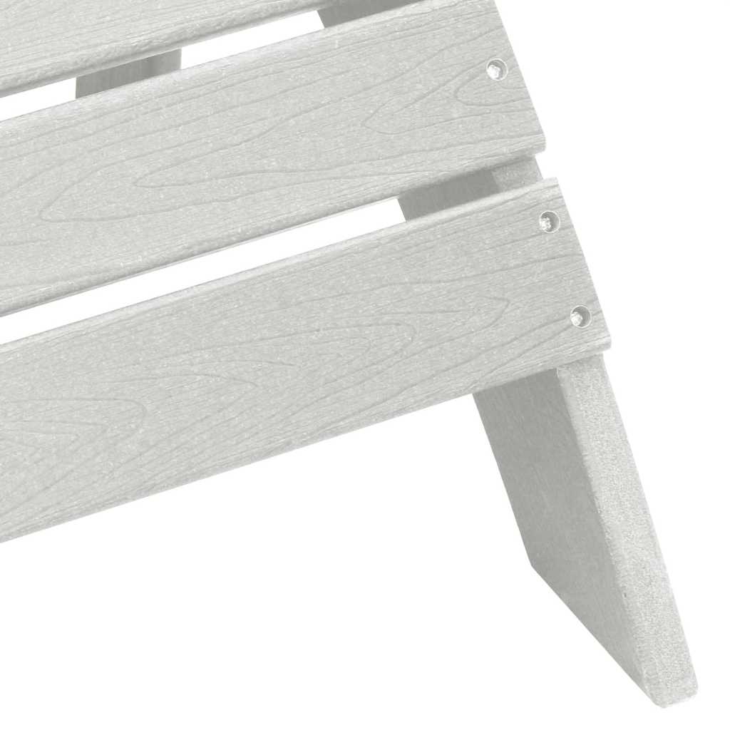 Gartenstuhl 3 pcs Weiß Polyethylen