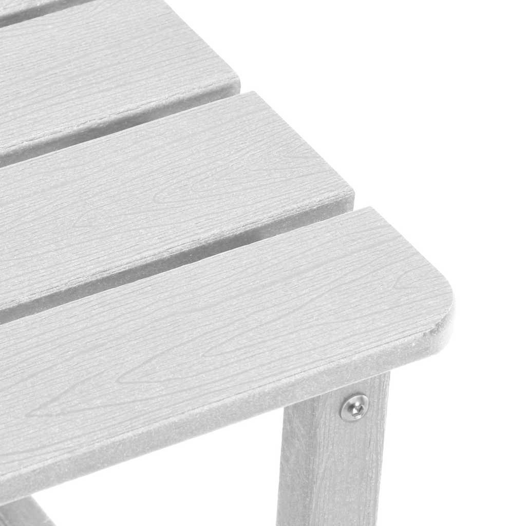 Gartenstuhl 3 pcs Weiß Polyethylen