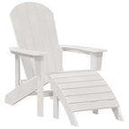 Gartenstuhl 3 pcs Weiß Polyethylen