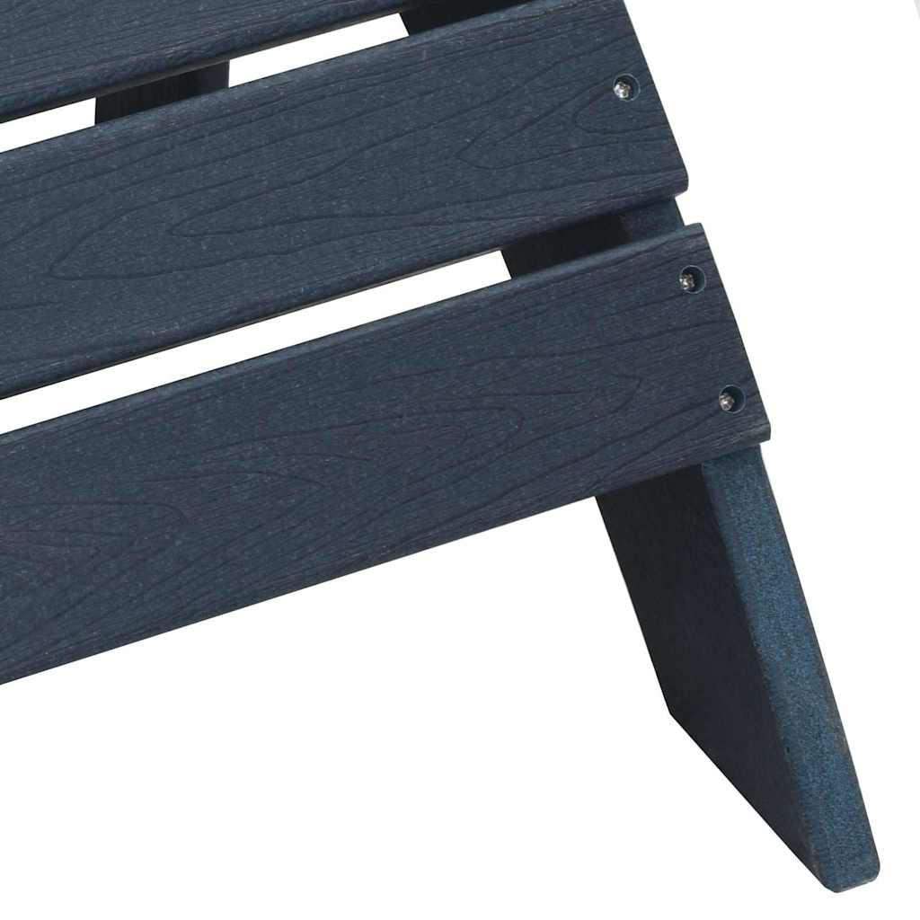 Gartenstuhl 3 pcs Marineblau Polyethylen