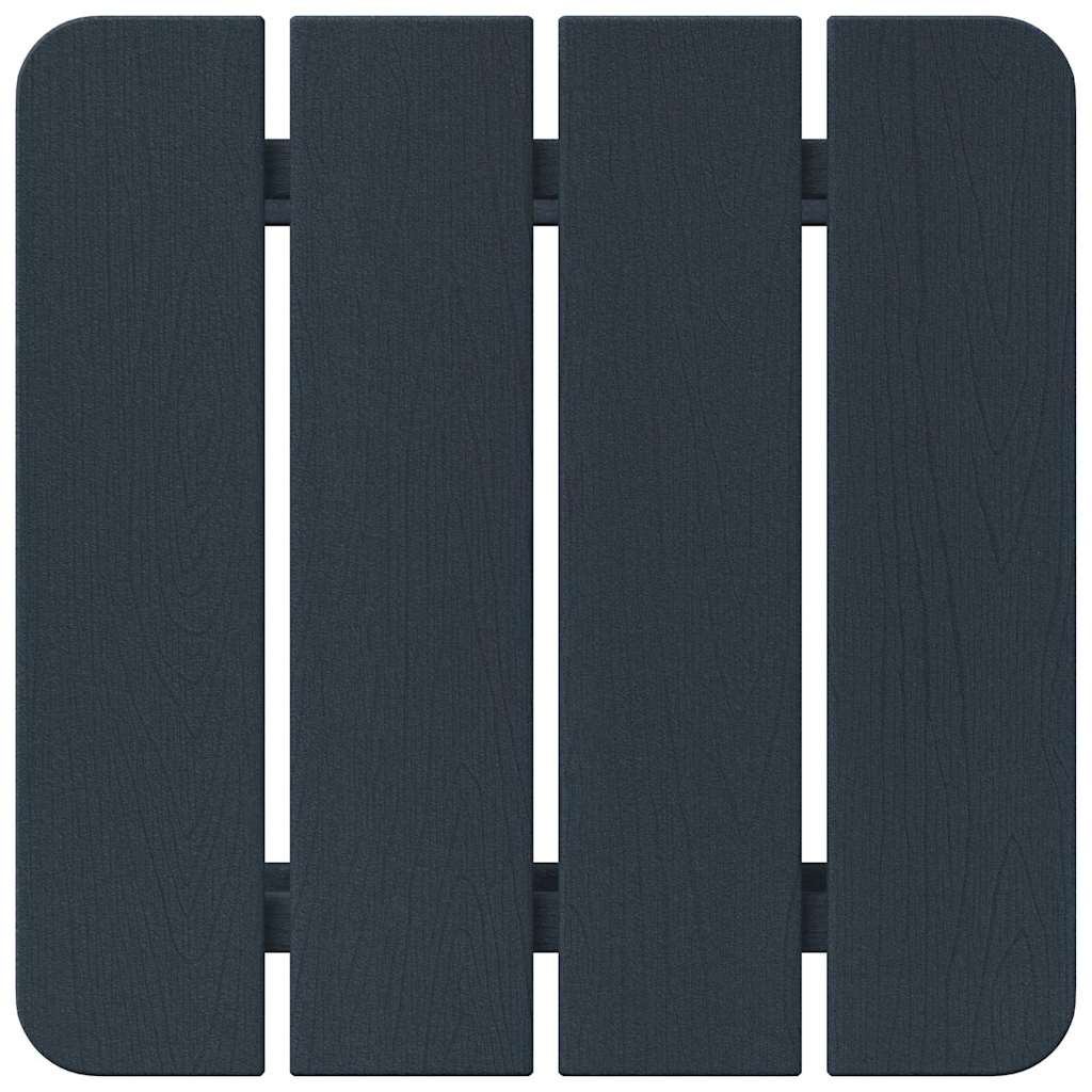 Gartenstuhl 3 pcs Marineblau Polyethylen