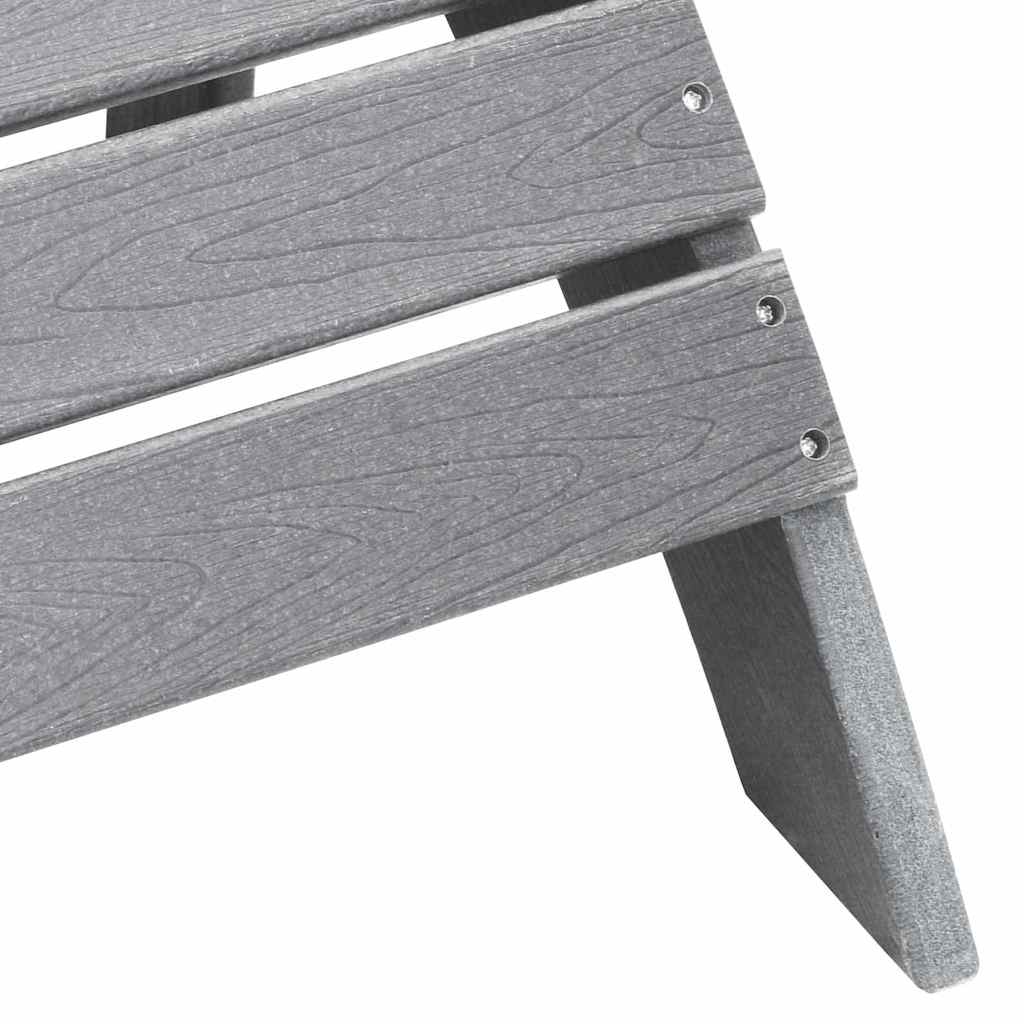 Gartenstuhl 3 pcs Hellgrau Polyethylen