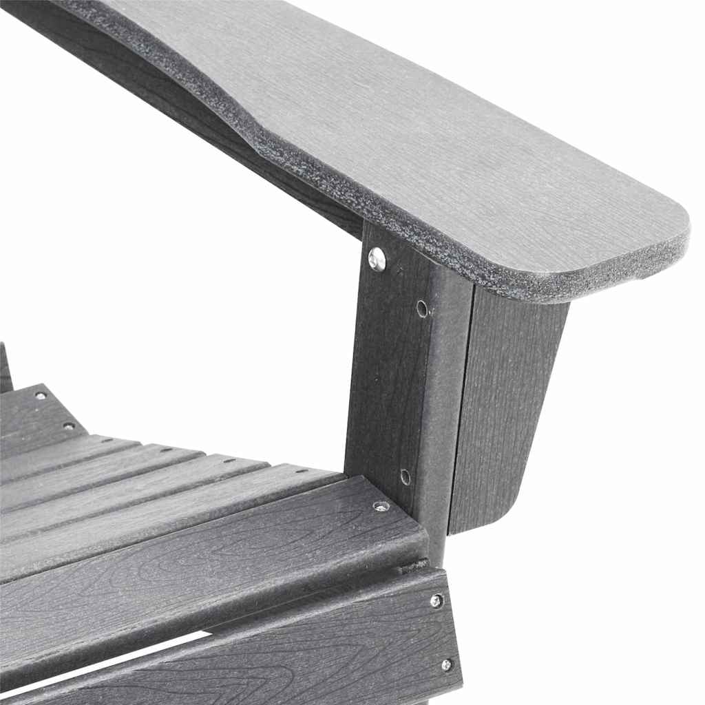 Gartenstuhl 3 pcs Hellgrau Polyethylen