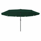 Garten-Sonnenschirm Grün 394 x 394 x 248 cm Polyester und Stahl