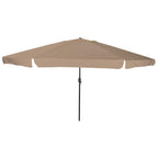 Garten-Sonnenschirm Taupe 394 x 394 x 248 cm