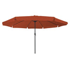 Garten-Sonnenschirm Terrakotta 394 x 394 x 248 cm