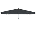 Garten-Sonnenschirm Anthrazit 395 x 395 x 245 cm Polyester