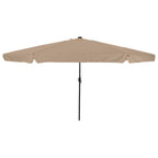 Garten-Sonnenschirm Taupe 395 x 395 x 245 cm Polyester