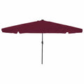 Garten-Sonnenschirm Bordeauxrot 395 x 395 x 245 cm Polyester