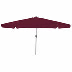 Garten-Sonnenschirm Bordeauxrot 395 x 395 x 245 cm Polyester