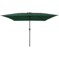 Garten-Sonnenschirm Grün 295 x 295 x 245 cm Polyester und Stahl