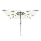 Garten-Sonnenschirm Sand 295 x 295 x 245 cm Polyester und Stahl