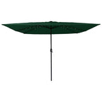 Garten-Sonnenschirm Grün 295 x 295 x 245 cm Polyester und Stahl