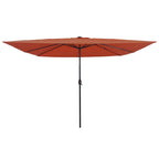 Garten-Sonnenschirm Terrakotta 295 x 295 x 245 cm