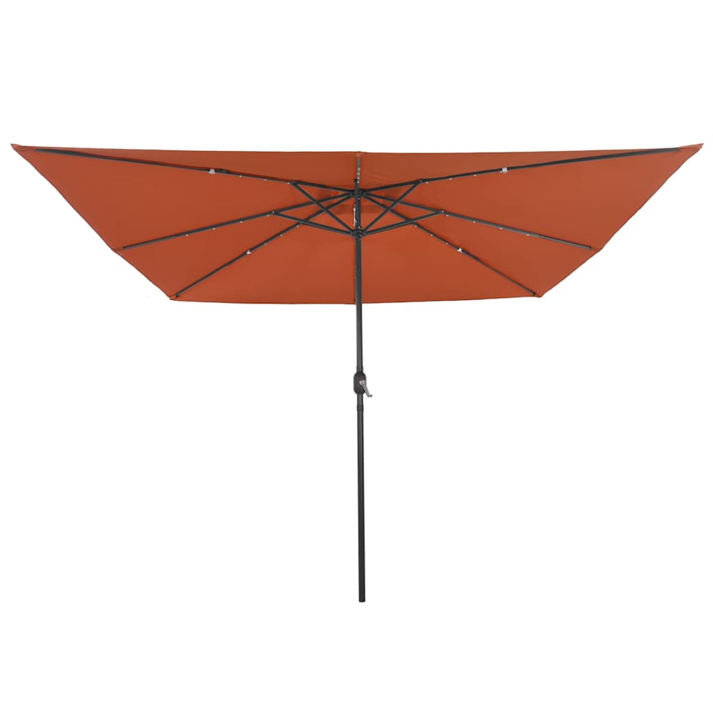 Garten-Sonnenschirm Terrakotta 295 x 295 x 245 cm