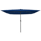 Garten-Sonnenschirm Azurblau 295 x 295 x 245 cm