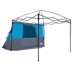 Camping-Zelt-Set mit Dach 2 pcs Blau Taffeta und Stoff