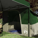 Camping-Zelt-Set mit Dach 2 pcs Grün Taffeta und Stoff