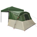 Camping-Zelt-Set mit Dach 2 pcs Grün Taffeta und Stoff